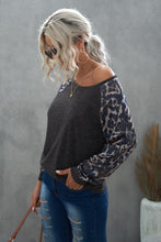 Load image into Gallery viewer, Leopard Raglan Sleeve Tee
