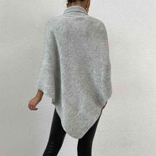 Load image into Gallery viewer, Turtleneck Buttoned Poncho
