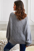 Load image into Gallery viewer, Drop Shoulder Round Neck Sweater
