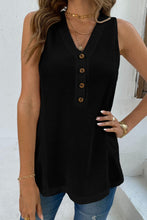 Load image into Gallery viewer, Buttoned V-Neck Tank
