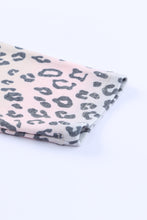 Load image into Gallery viewer, Leopard Color Block Buttoned Drawstring Detail Hoodie
