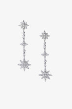 Load image into Gallery viewer, Cubic Zirconia Star Drop Earrings
