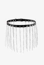 Load image into Gallery viewer, Fringed Chain PU Leather Belt
