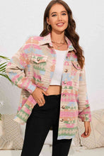 Load image into Gallery viewer, Geometric Button Down Collared Jacket
