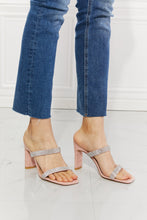 Load image into Gallery viewer, MMShoes Leave A Little Sparkle Rhinestone Block Heel Sandal in Pink
