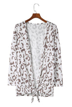 Load image into Gallery viewer, Leopard Long-Sleeve Open Front Cardigan
