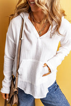 Load image into Gallery viewer, Drawstring Pocketed Dropped Shoulder Hoodie

