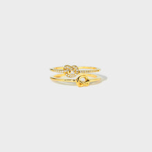 Load image into Gallery viewer, 925 Sterling Silver Double-Layered Knot Ring
