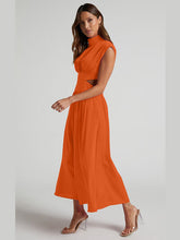 Load image into Gallery viewer, Cutout Mock Neck Sleeveless Dress
