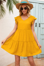 Load image into Gallery viewer, Frill Trim Ruffle hem Dress
