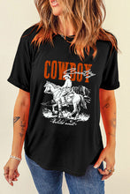 Load image into Gallery viewer, COWBOY Round Neck Short Sleeve T-Shirt
