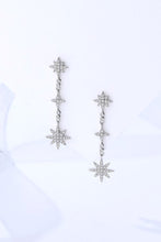 Load image into Gallery viewer, Cubic Zirconia Star Drop Earrings
