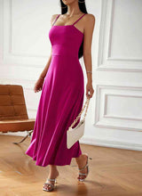 Load image into Gallery viewer, Spaghetti Strap Lace-Up Dress
