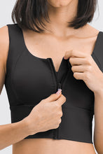 Load image into Gallery viewer, Zipper Front Sport Tank Top
