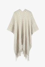 Load image into Gallery viewer, Open Front Fringe Hem Poncho
