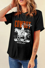 Load image into Gallery viewer, COWBOY Round Neck Short Sleeve T-Shirt
