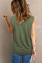 Load image into Gallery viewer, Distressed Round Neck Tank
