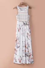 Load image into Gallery viewer, Floral Striped Print Sleeveless Maxi Dress
