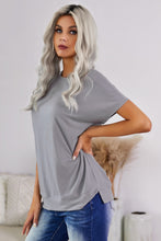 Load image into Gallery viewer, Round Neck Short Sleeve Solid Color Tee
