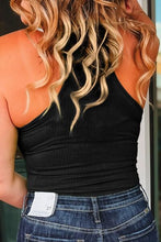 Load image into Gallery viewer, Plus Size Half Zip Scoop Neck Tank
