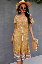 Load image into Gallery viewer, Bohemian V-Neck Flutter Sleeve Dress
