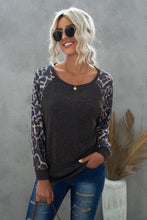 Load image into Gallery viewer, Leopard Raglan Sleeve Tee
