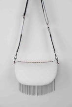 Load image into Gallery viewer, Adored PU Leather Studded Sling Bag with Fringes
