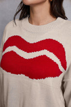 Load image into Gallery viewer, Lip Fringe Round Neck Sweater

