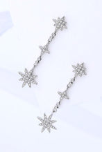 Load image into Gallery viewer, Cubic Zirconia Star Drop Earrings
