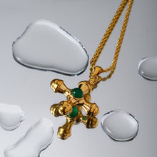 Load image into Gallery viewer, Gold-Plated Stainless Steel Cross Shape Pendant Necklace
