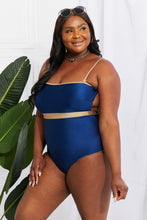 Load image into Gallery viewer, Marina West Swim Wave Break Contrast Trim One-Piece
