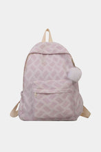 Load image into Gallery viewer, Printed Polyester Large Backpack (Fluffy Ball Included)
