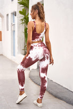 Load image into Gallery viewer, Tie-dye Crop Top and legging Set
