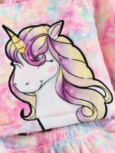 Load image into Gallery viewer, Girls Tie-Dye Unicorn Hoodie and Skirt Set
