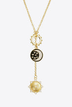 Load image into Gallery viewer, Zircon Sun and Moon Pendant Necklace
