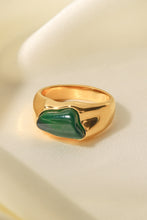 Load image into Gallery viewer, Inlaid Natural Stone Stainless Steel Ring
