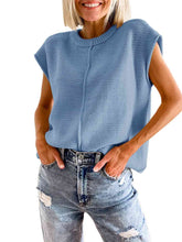 Load image into Gallery viewer, Cap Sleeve Sweater Vest
