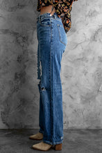 Load image into Gallery viewer, Distressed High Waist Jeans with Pockets
