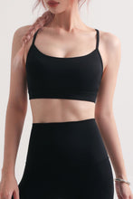 Load image into Gallery viewer, Cutout Racerback Scoop Neck Sports Bra
