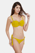 Load image into Gallery viewer, Lace-Up Gathered Detail Bikini Set
