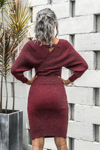 Load image into Gallery viewer, Dolman Sleeve Rib-Knit Top and Skirt Set
