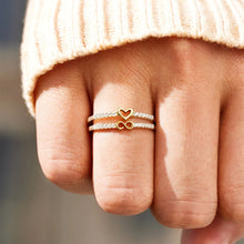 Load image into Gallery viewer, Zircon 925 Sterling Silver Heart Shape Ring
