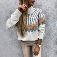Load image into Gallery viewer, Mock Neck Long Sleeve Sweater
