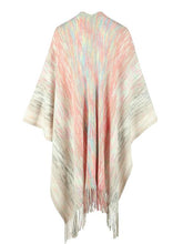 Load image into Gallery viewer, Heathered Fringe Hem Poncho
