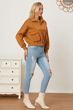 Load image into Gallery viewer, Half Zip Long Sleeve Sweatshirt with Pockets
