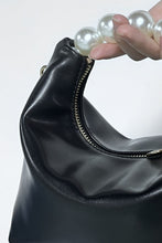 Load image into Gallery viewer, PU Leather Pearl Handbag
