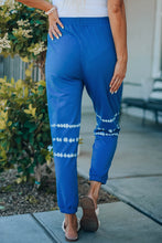 Load image into Gallery viewer, Two-Tone Elastic Waist Jogger Pants
