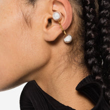 Load image into Gallery viewer, Stainless Steel Imitation Pearl Cuff Earrings

