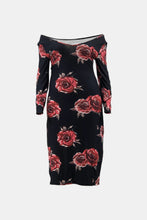 Load image into Gallery viewer, Full Size Floral Off-Shoulder Midi Dress
