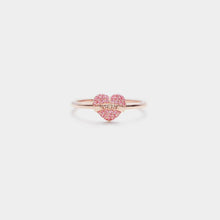Load image into Gallery viewer, MOM Heart Shape 925 Sterling Silver Engraved Ring
